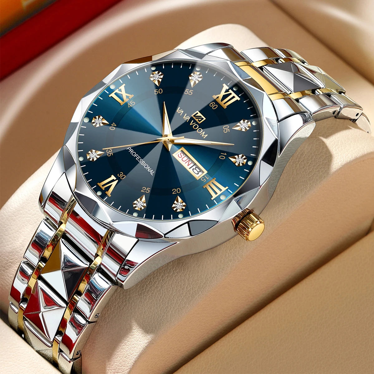 Montre Quartz pour Homme en acier inoxydable