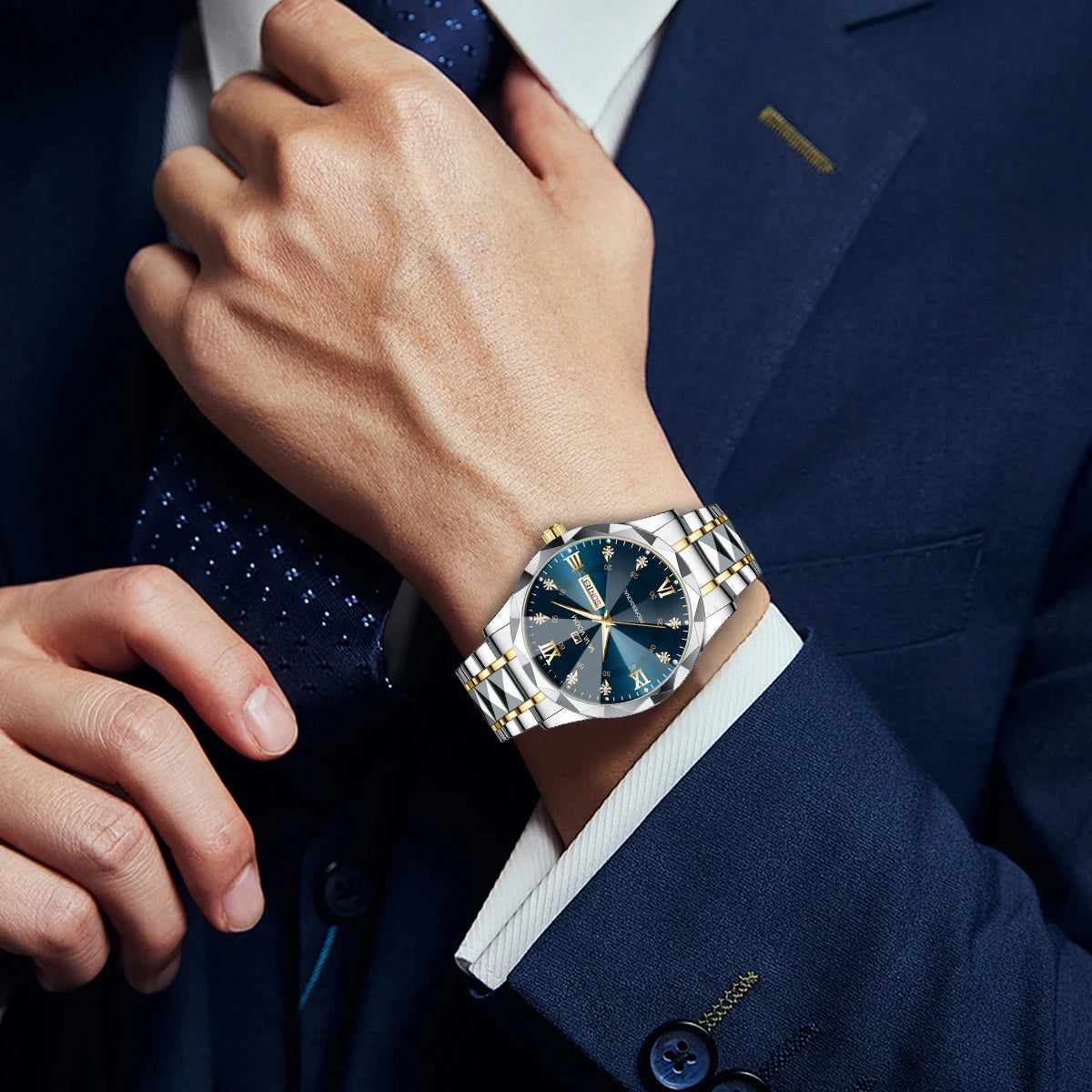 Montre Quartz pour Homme en acier inoxydable