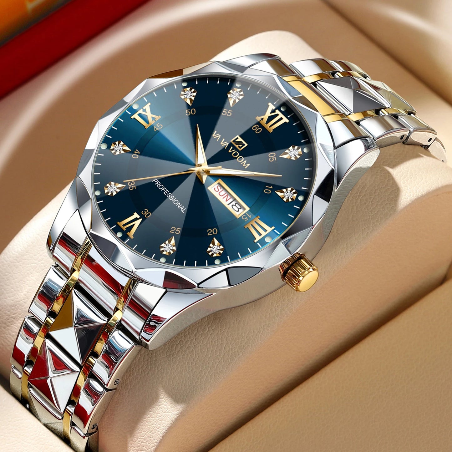 Montre Quartz pour Homme en acier inoxydable