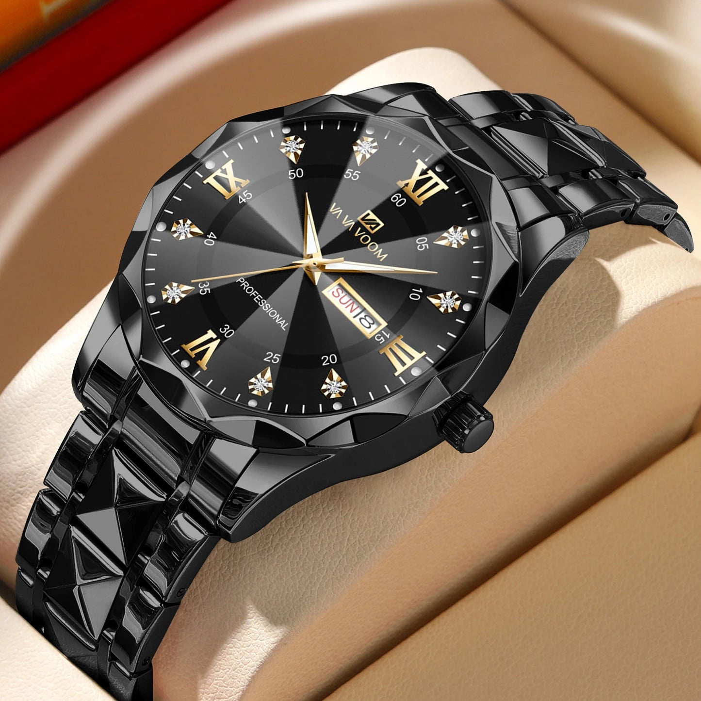 Montre Quartz pour Homme en acier inoxydable