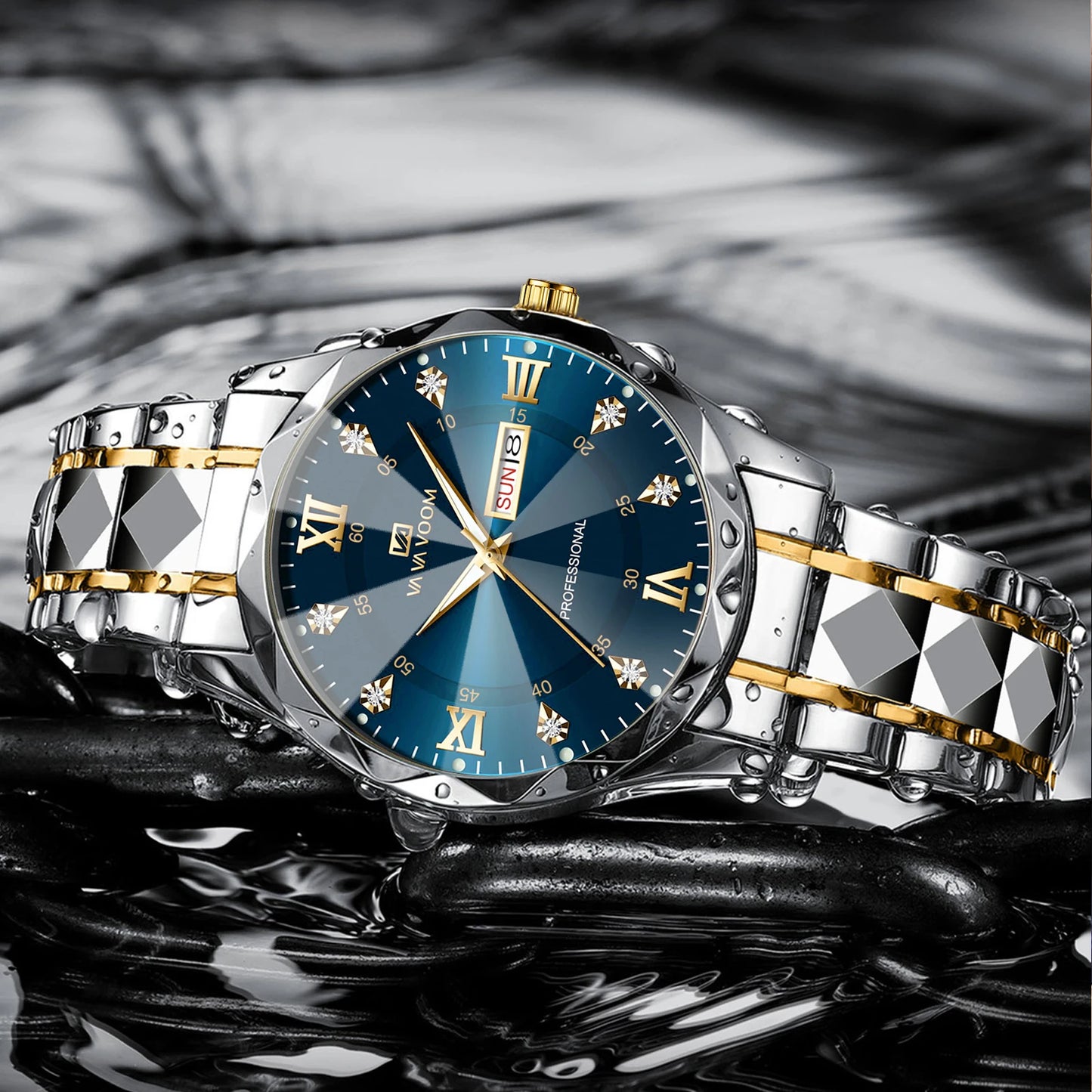 Montre Quartz pour Homme en acier inoxydable