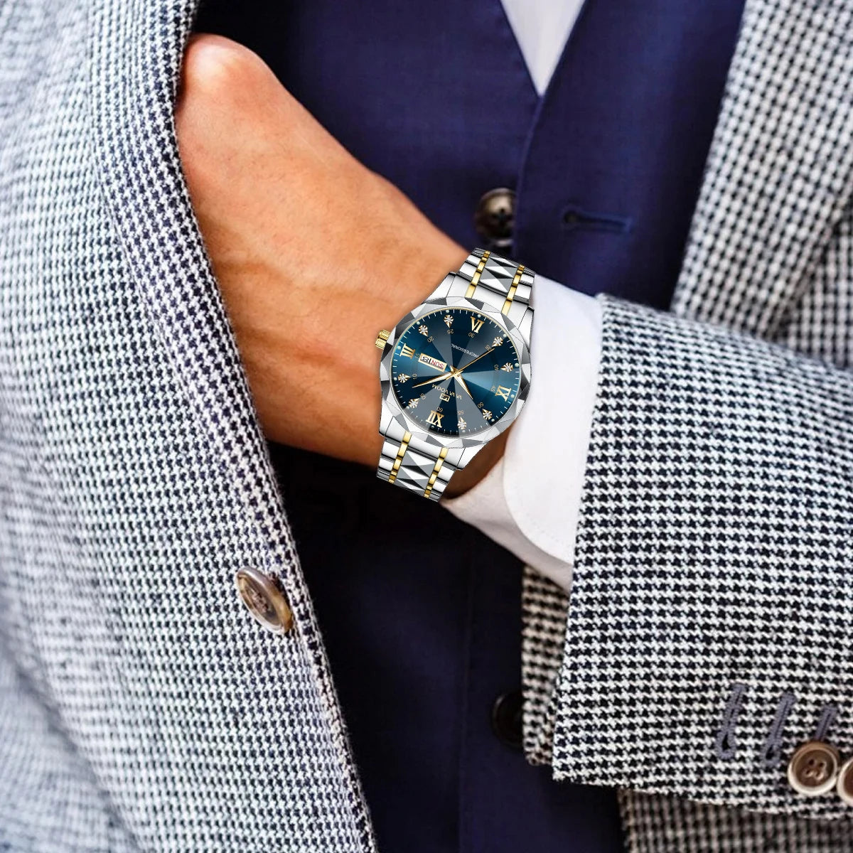 Montre Quartz pour Homme en acier inoxydable